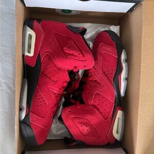 Jordan Air Mid Black and Red Sneakers